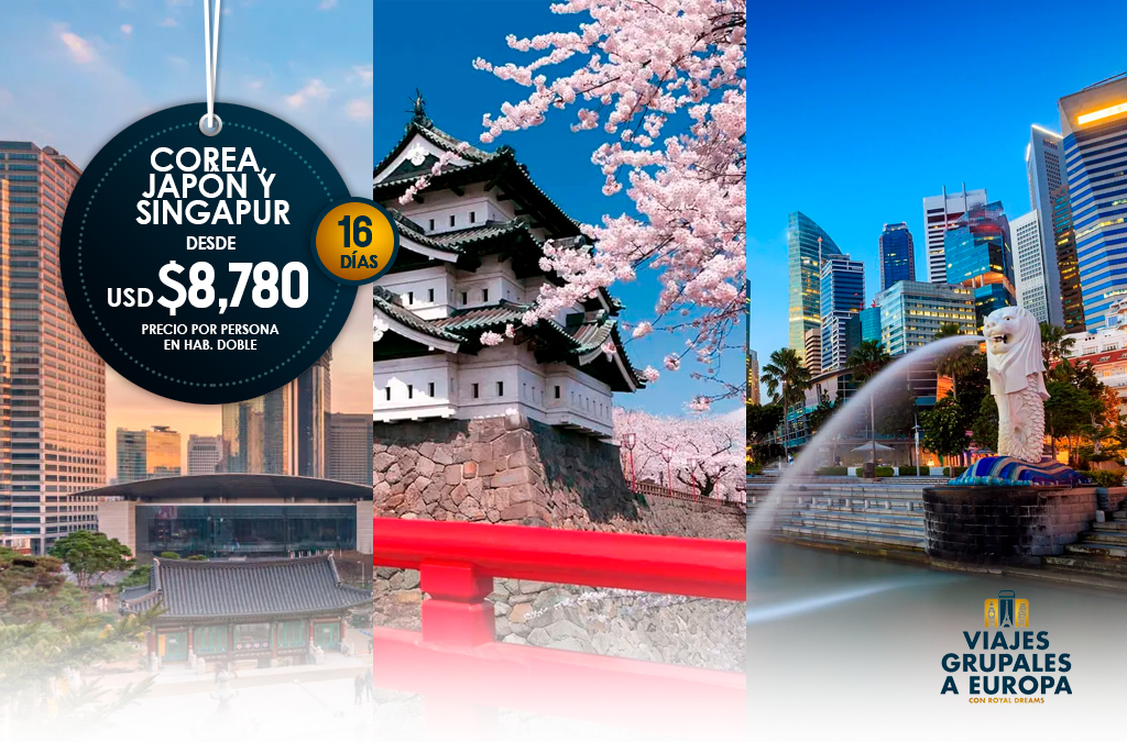 Corea, Japón y Singapur